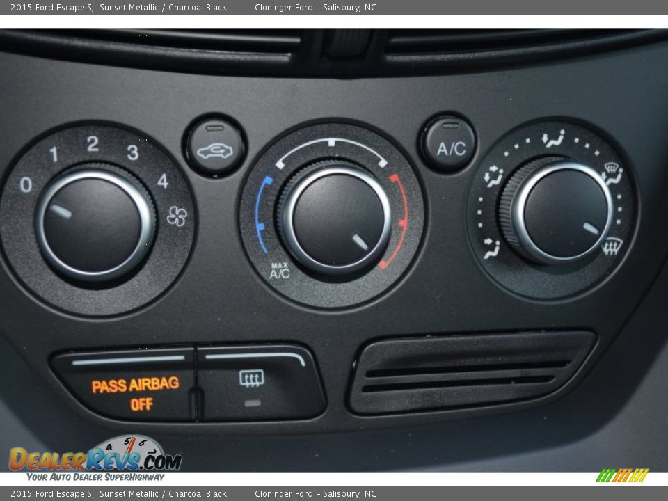 2015 Ford Escape S Sunset Metallic / Charcoal Black Photo #14