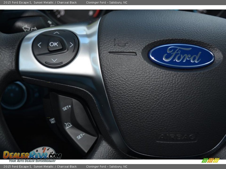 2015 Ford Escape S Sunset Metallic / Charcoal Black Photo #15