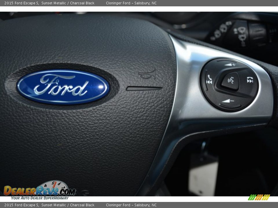 2015 Ford Escape S Sunset Metallic / Charcoal Black Photo #16