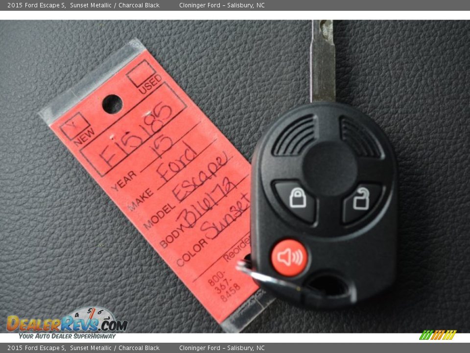 2015 Ford Escape S Sunset Metallic / Charcoal Black Photo #19