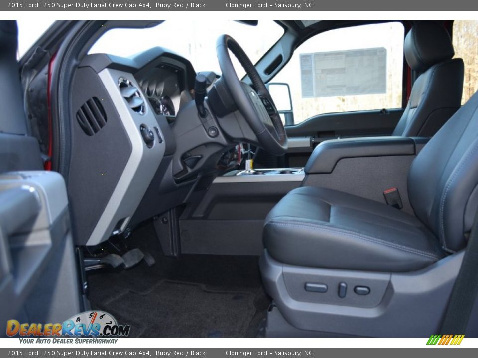 2015 Ford F250 Super Duty Lariat Crew Cab 4x4 Ruby Red / Black Photo #6