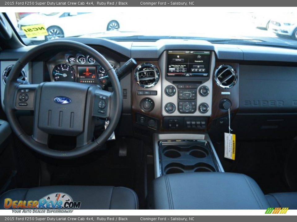 2015 Ford F250 Super Duty Lariat Crew Cab 4x4 Ruby Red / Black Photo #8