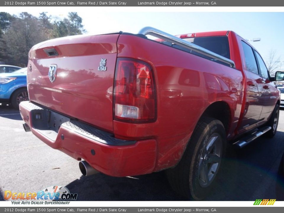2012 Dodge Ram 1500 Sport Crew Cab Flame Red / Dark Slate Gray Photo #3