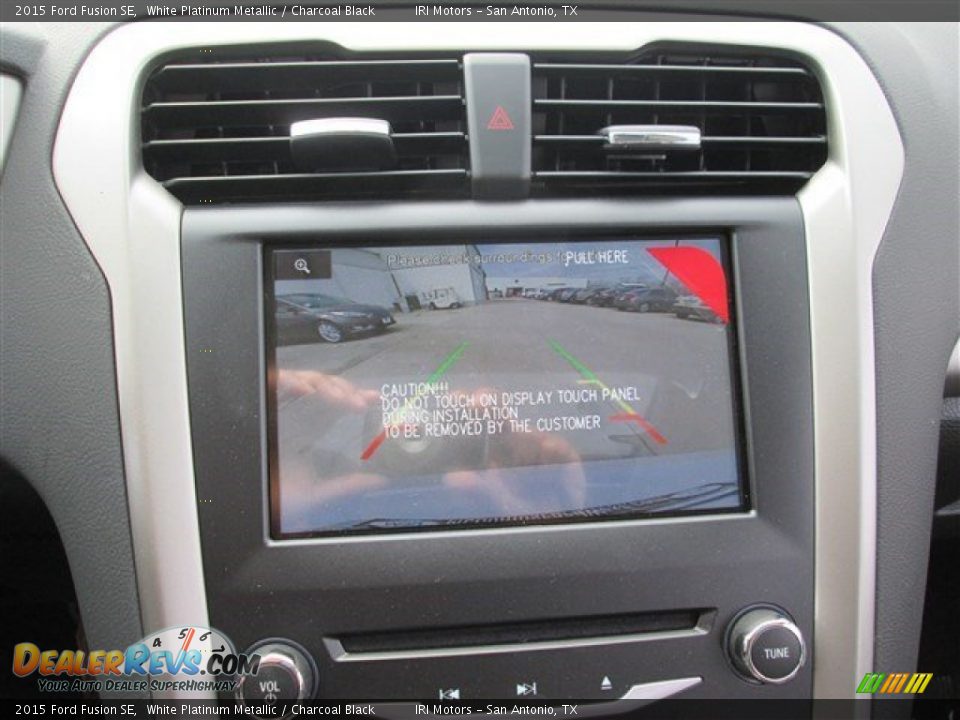 2015 Ford Fusion SE White Platinum Metallic / Charcoal Black Photo #35