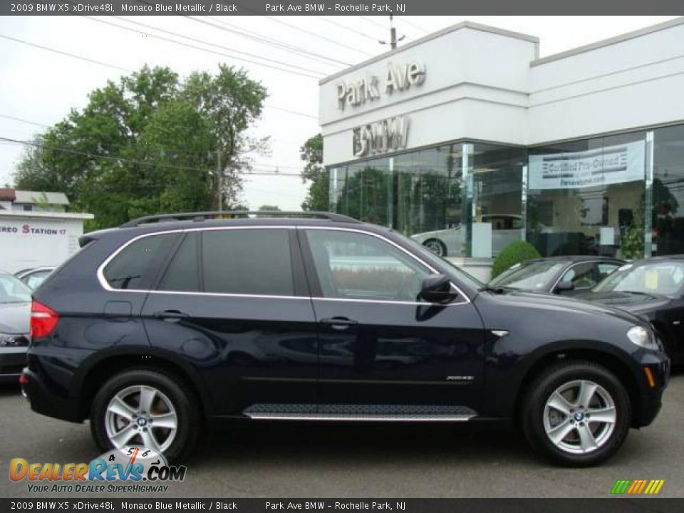 2009 BMW X5 xDrive48i Monaco Blue Metallic / Black Photo #1