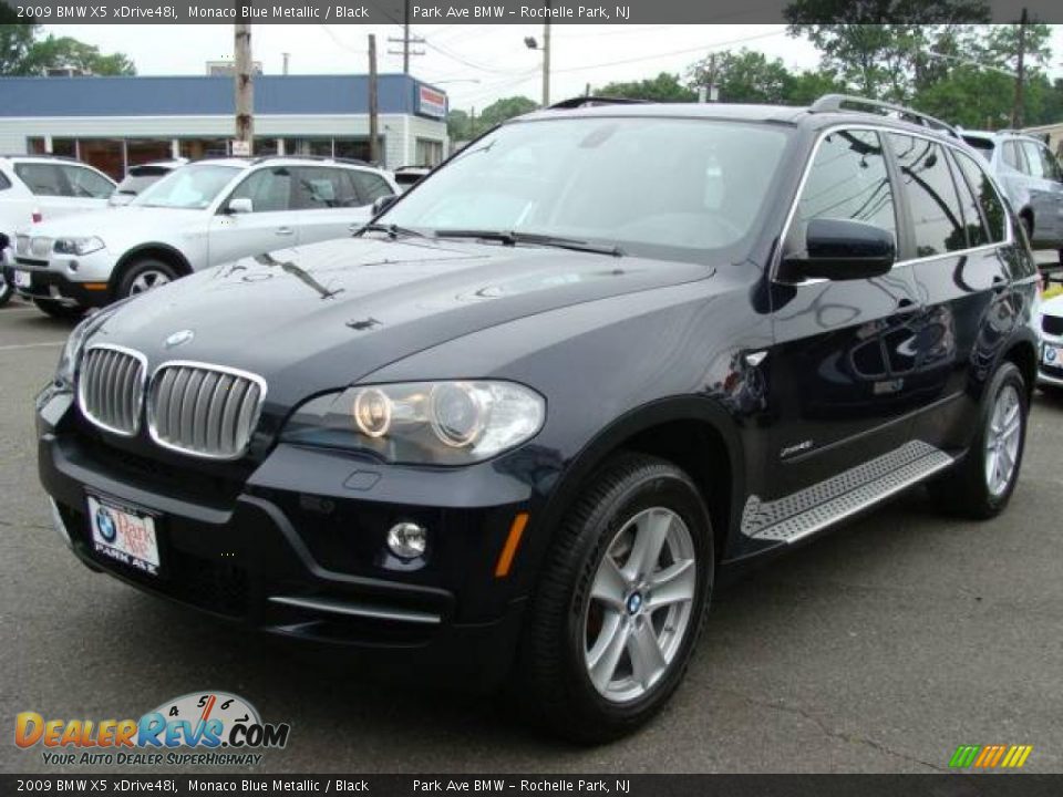2009 BMW X5 xDrive48i Monaco Blue Metallic / Black Photo #4