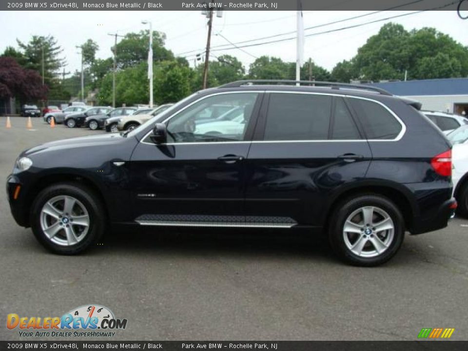 2009 BMW X5 xDrive48i Monaco Blue Metallic / Black Photo #5