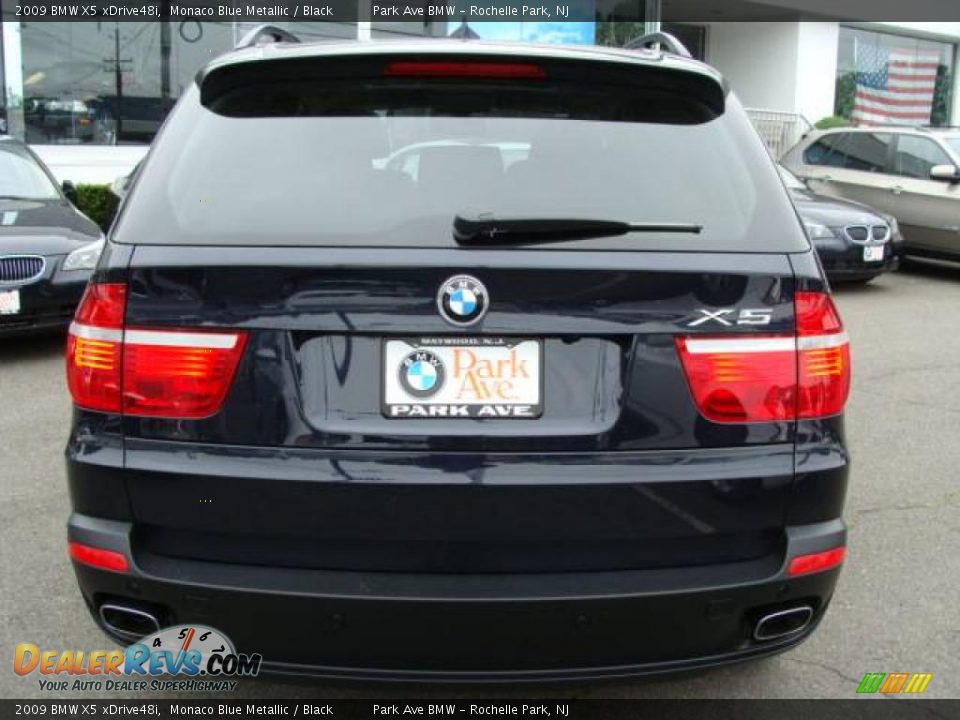 2009 BMW X5 xDrive48i Monaco Blue Metallic / Black Photo #7