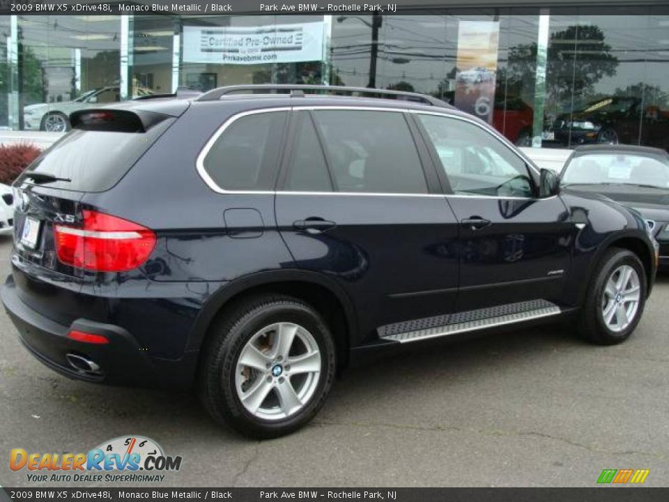 2009 BMW X5 xDrive48i Monaco Blue Metallic / Black Photo #8