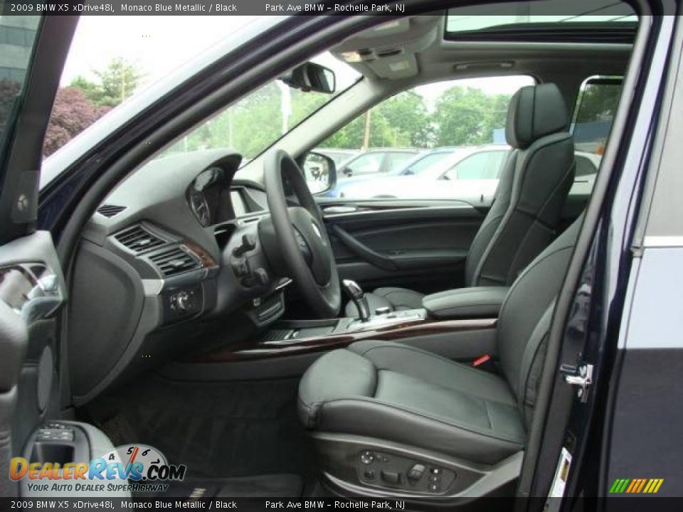 2009 BMW X5 xDrive48i Monaco Blue Metallic / Black Photo #10
