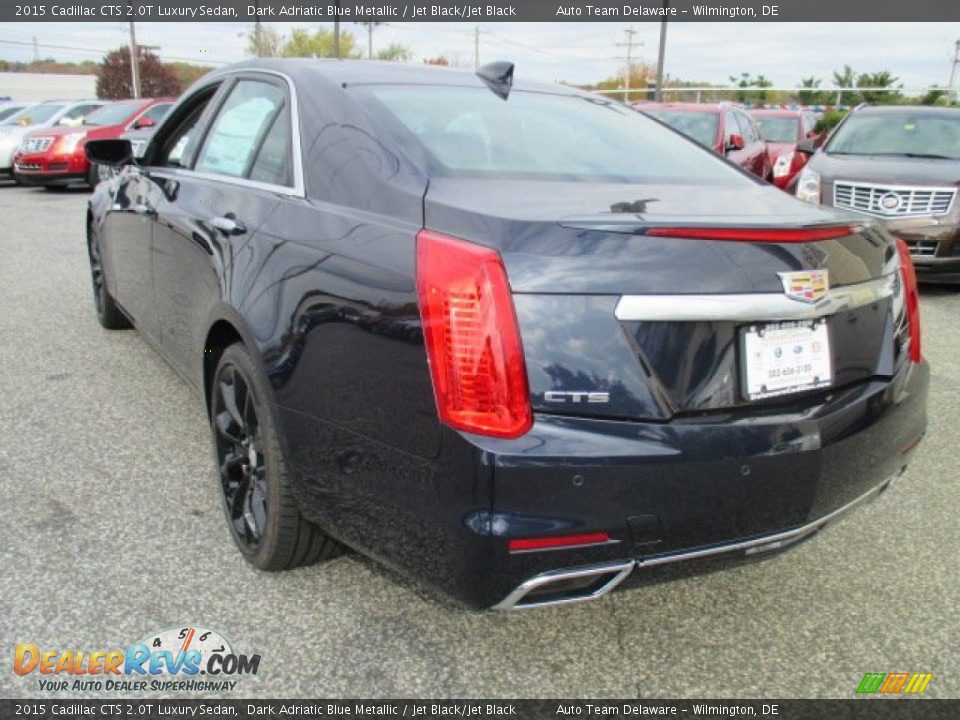 2015 Cadillac CTS 2.0T Luxury Sedan Dark Adriatic Blue Metallic / Jet Black/Jet Black Photo #2