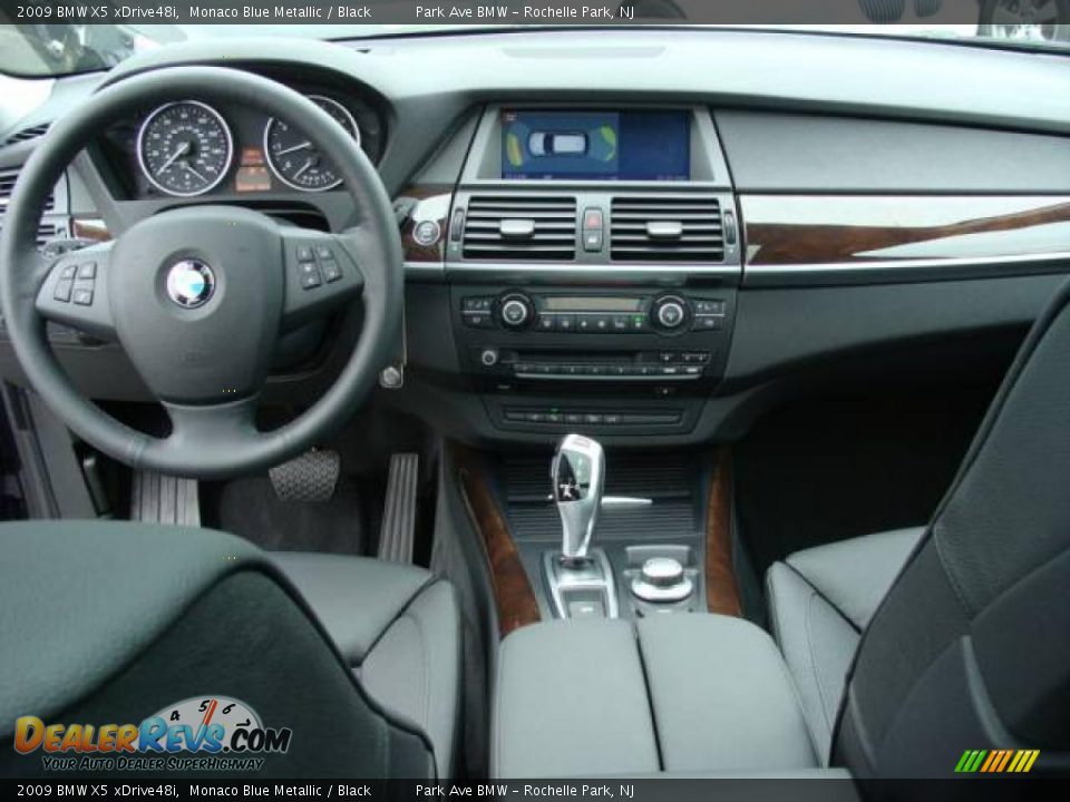 2009 BMW X5 xDrive48i Monaco Blue Metallic / Black Photo #12