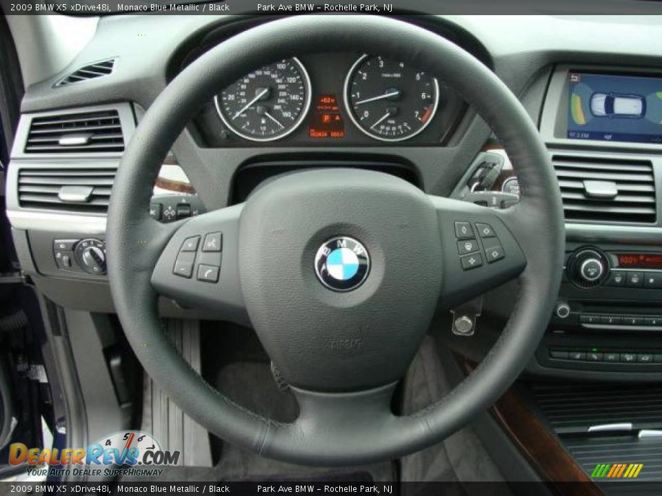 2009 BMW X5 xDrive48i Monaco Blue Metallic / Black Photo #13