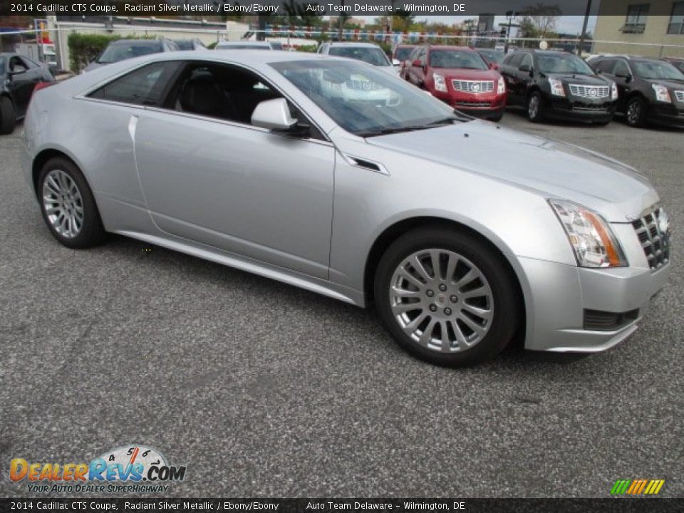 Radiant Silver Metallic 2014 Cadillac CTS Coupe Photo #4
