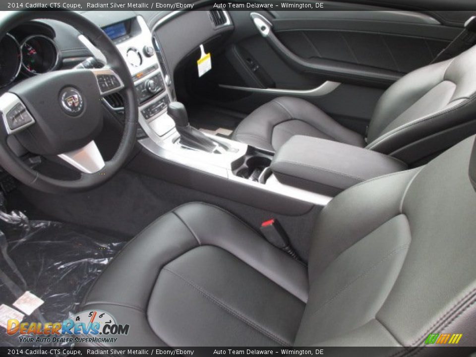 Ebony/Ebony Interior - 2014 Cadillac CTS Coupe Photo #6