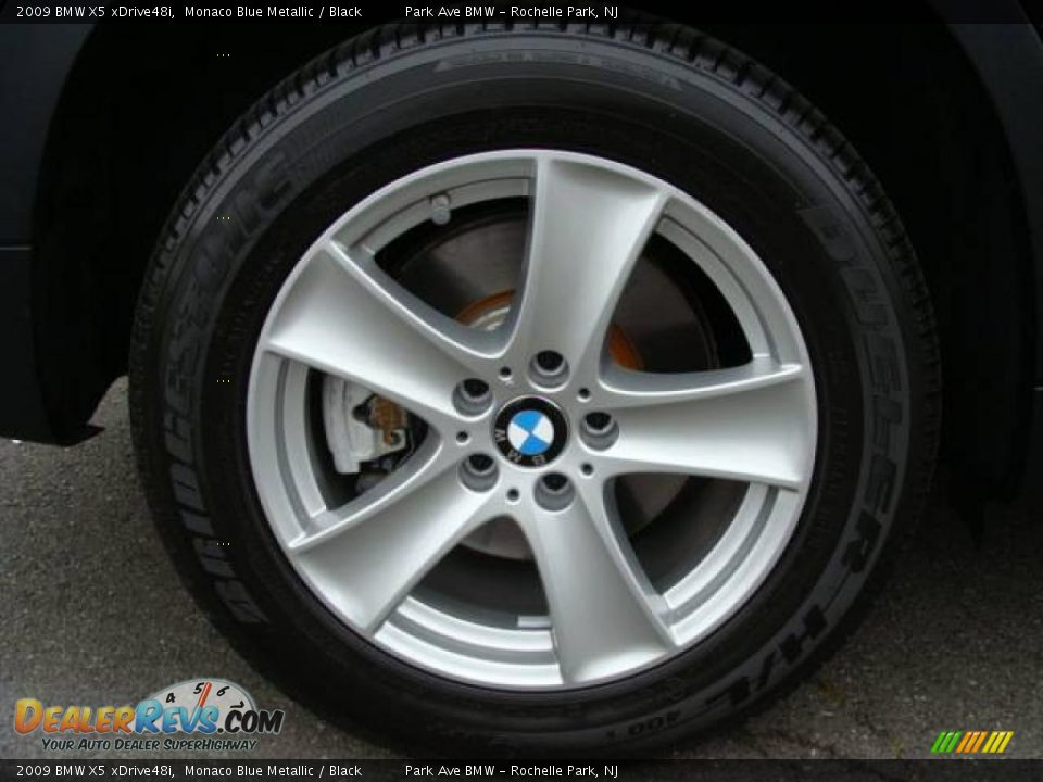 2009 BMW X5 xDrive48i Monaco Blue Metallic / Black Photo #24