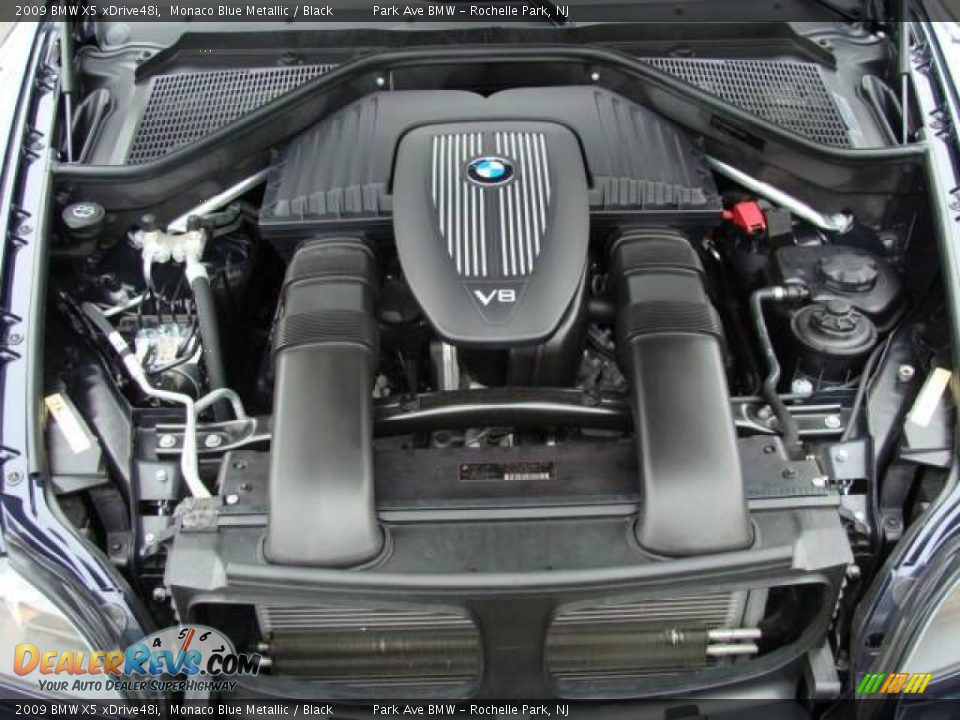 2009 BMW X5 xDrive48i Monaco Blue Metallic / Black Photo #26