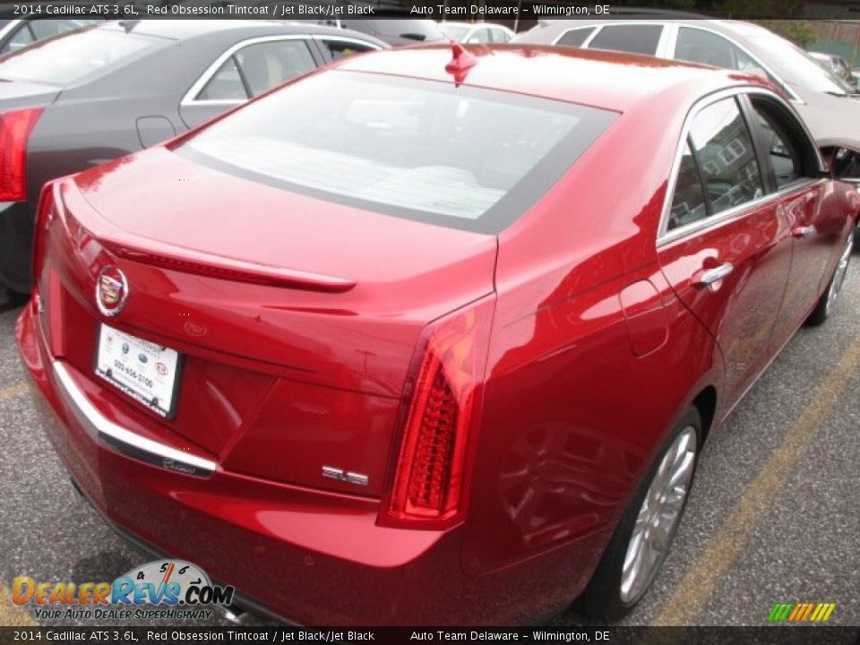 2014 Cadillac ATS 3.6L Red Obsession Tintcoat / Jet Black/Jet Black Photo #3