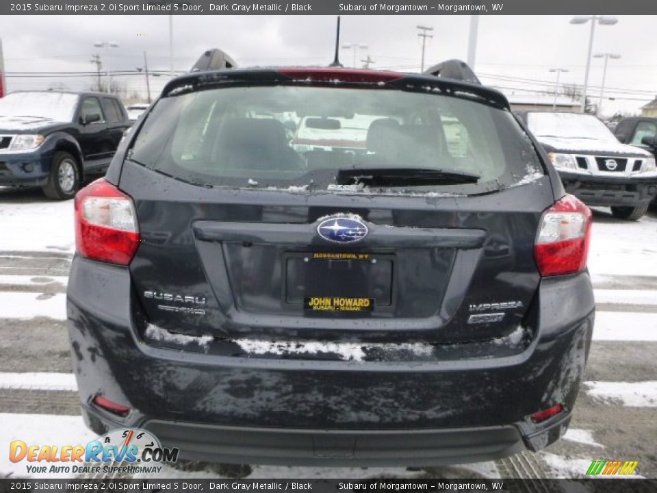 2015 Subaru Impreza 2.0i Sport Limited 5 Door Dark Gray Metallic / Black Photo #4