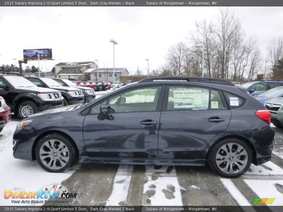 2015 Subaru Impreza 2.0i Sport Limited 5 Door Dark Gray Metallic / Black Photo #6