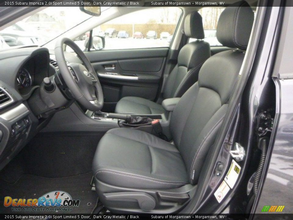 2015 Subaru Impreza 2.0i Sport Limited 5 Door Dark Gray Metallic / Black Photo #14