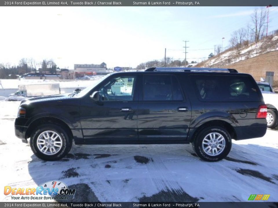 2014 Ford Expedition EL Limited 4x4 Tuxedo Black / Charcoal Black Photo #7