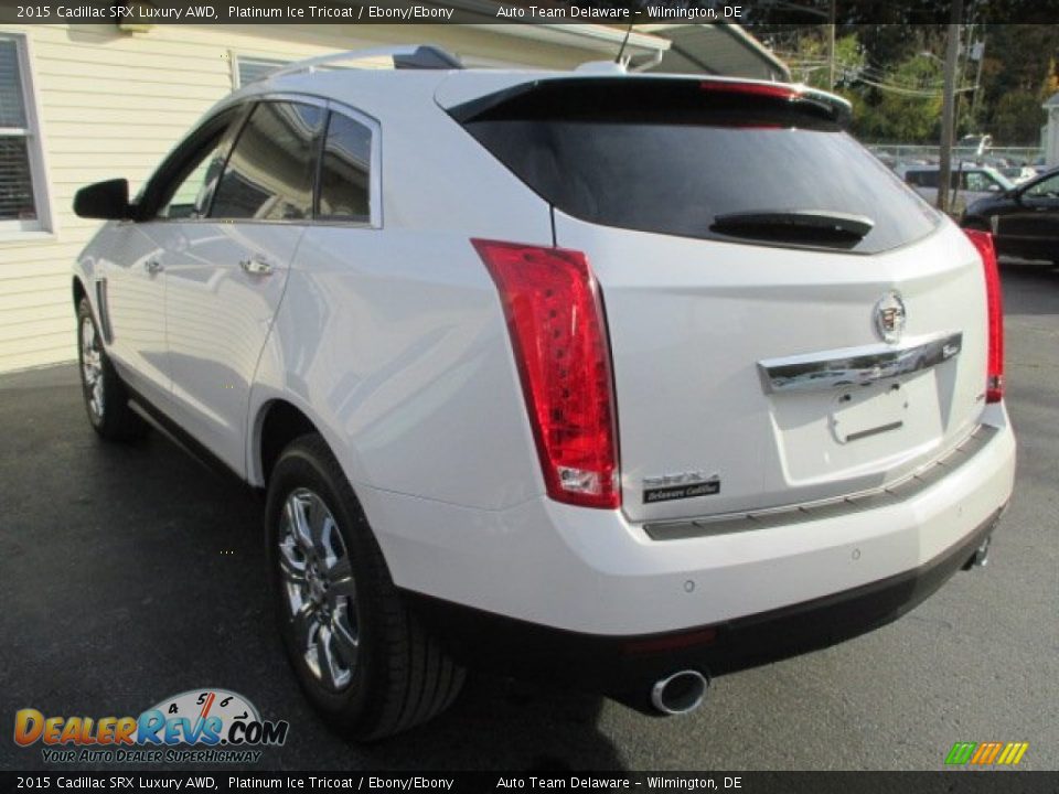 2015 Cadillac SRX Luxury AWD Platinum Ice Tricoat / Ebony/Ebony Photo #2