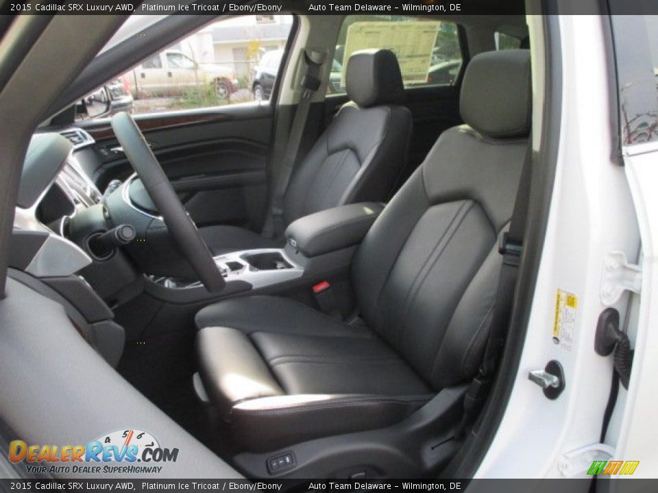 2015 Cadillac SRX Luxury AWD Platinum Ice Tricoat / Ebony/Ebony Photo #5