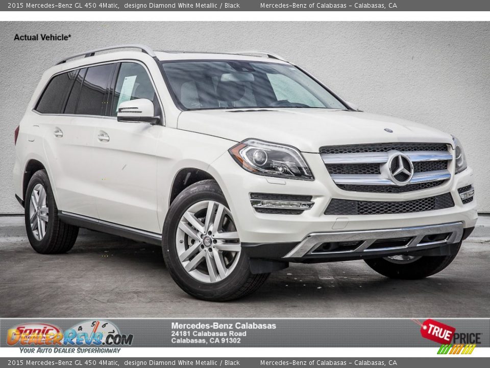 2015 Mercedes-Benz GL 450 4Matic designo Diamond White Metallic / Black Photo #1