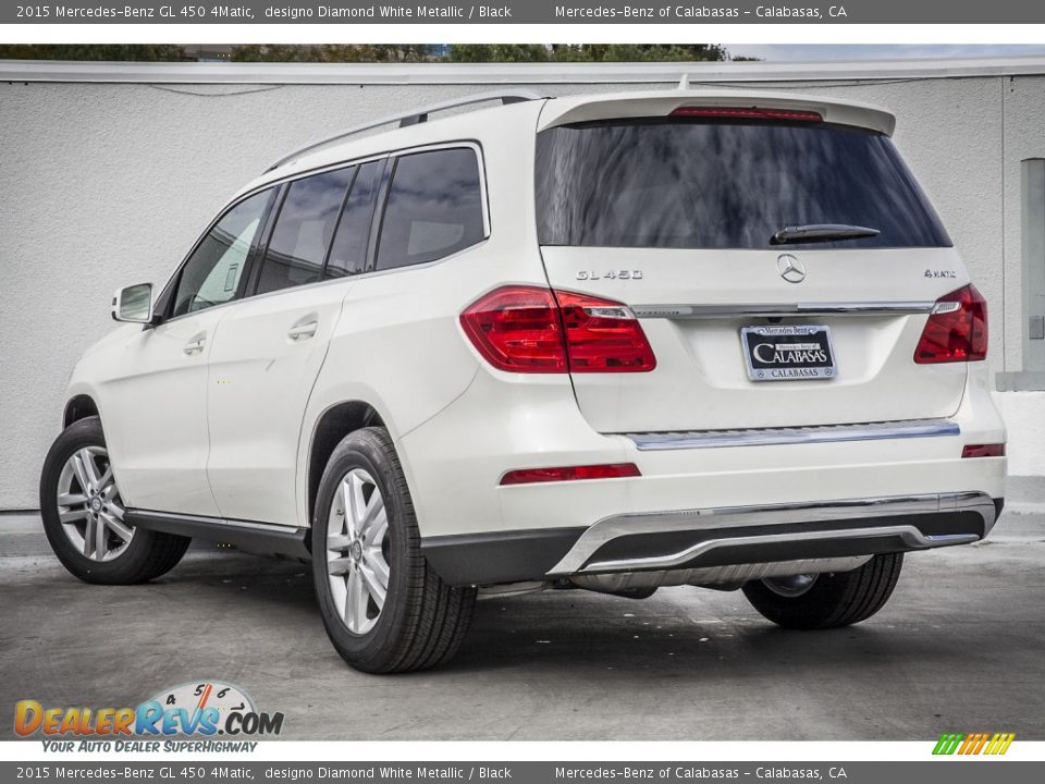 2015 Mercedes-Benz GL 450 4Matic designo Diamond White Metallic / Black Photo #2