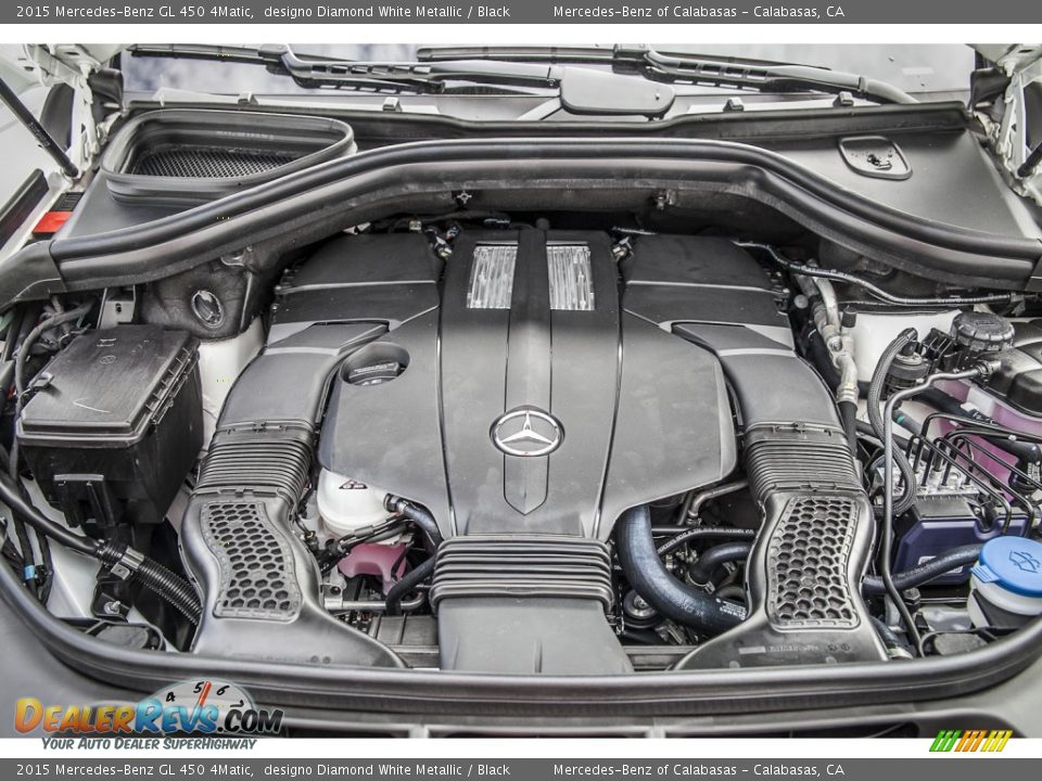 2015 Mercedes-Benz GL 450 4Matic designo Diamond White Metallic / Black Photo #9