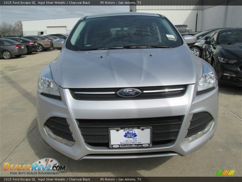 2015 Ford Escape SE Ingot Silver Metallic / Charcoal Black Photo #4