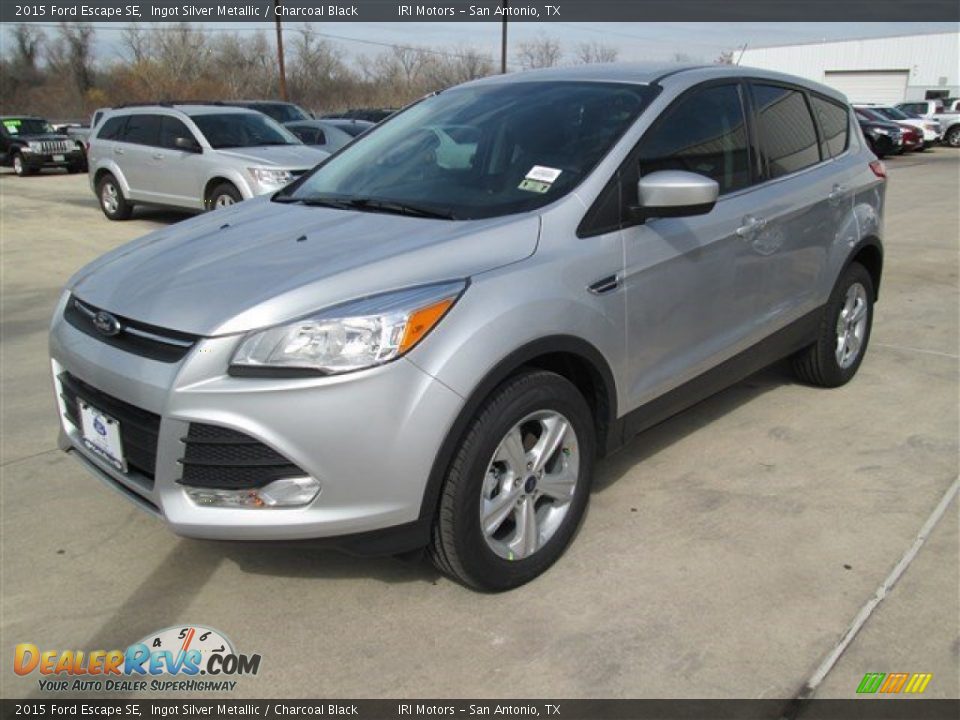 2015 Ford Escape SE Ingot Silver Metallic / Charcoal Black Photo #5