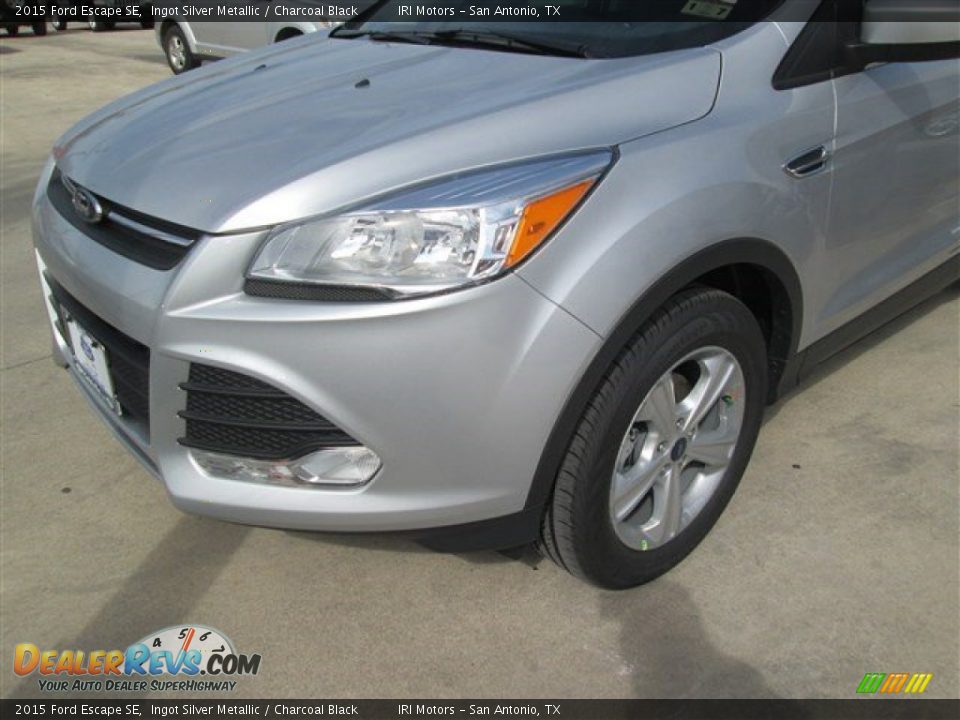 2015 Ford Escape SE Ingot Silver Metallic / Charcoal Black Photo #6