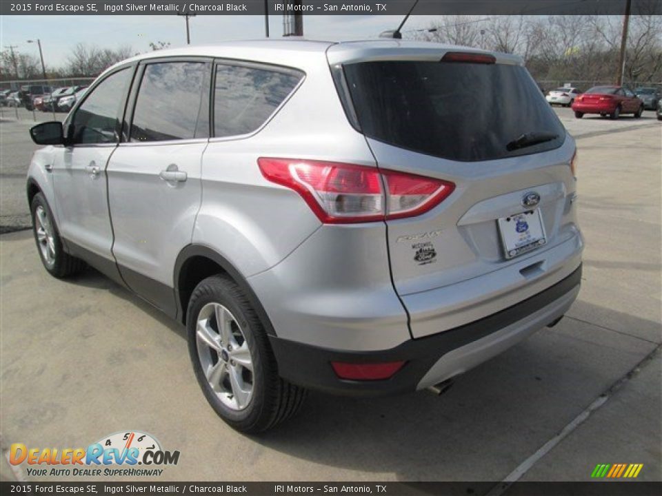 2015 Ford Escape SE Ingot Silver Metallic / Charcoal Black Photo #7
