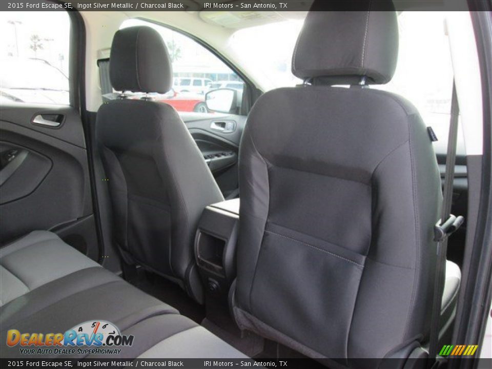 2015 Ford Escape SE Ingot Silver Metallic / Charcoal Black Photo #14