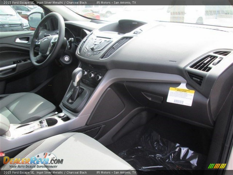 2015 Ford Escape SE Ingot Silver Metallic / Charcoal Black Photo #19