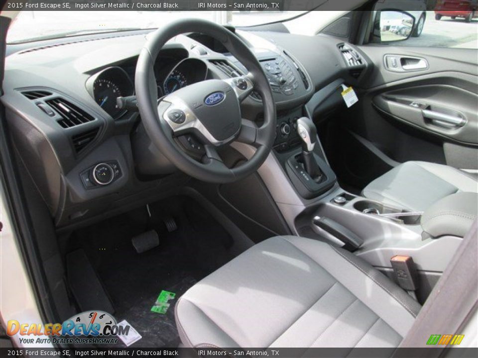 2015 Ford Escape SE Ingot Silver Metallic / Charcoal Black Photo #23