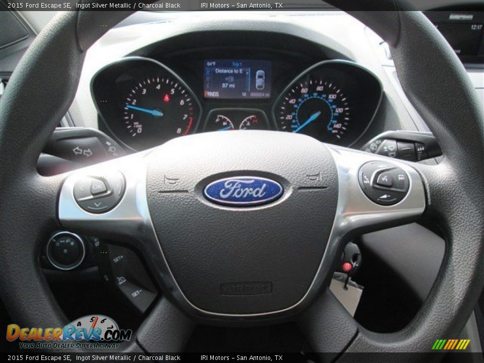 2015 Ford Escape SE Ingot Silver Metallic / Charcoal Black Photo #28