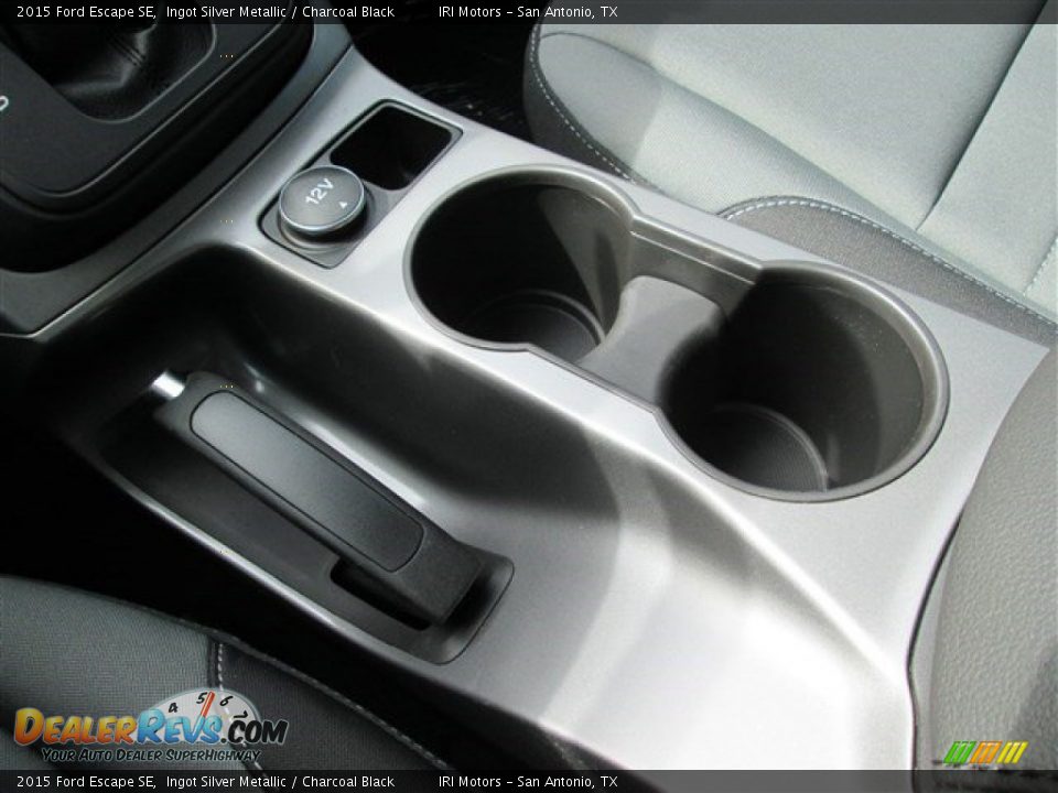2015 Ford Escape SE Ingot Silver Metallic / Charcoal Black Photo #35