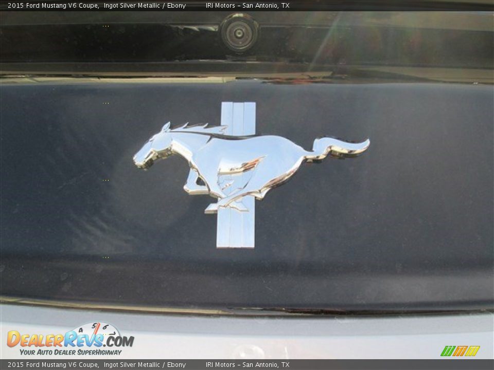 2015 Ford Mustang V6 Coupe Ingot Silver Metallic / Ebony Photo #12