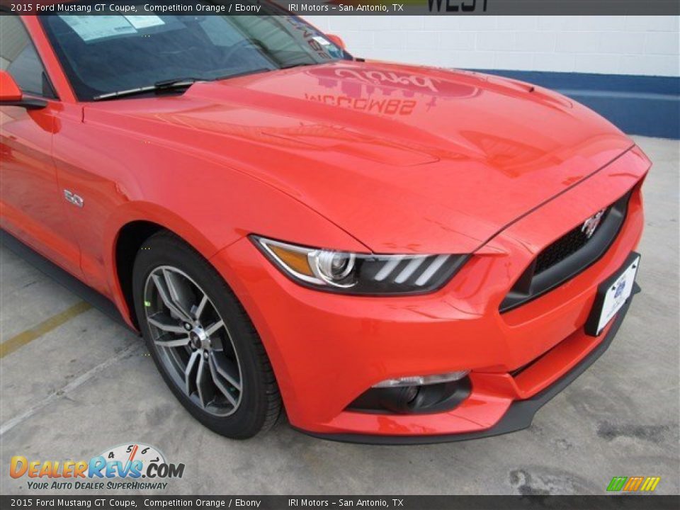 2015 Ford Mustang GT Coupe Competition Orange / Ebony Photo #2