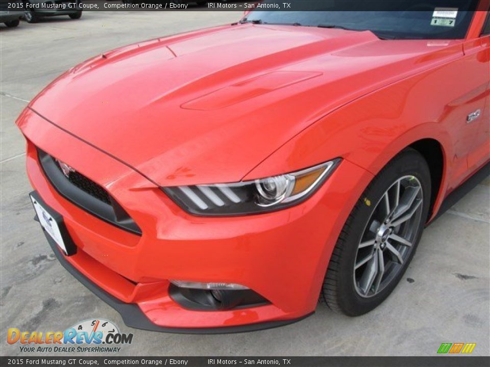2015 Ford Mustang GT Coupe Competition Orange / Ebony Photo #7