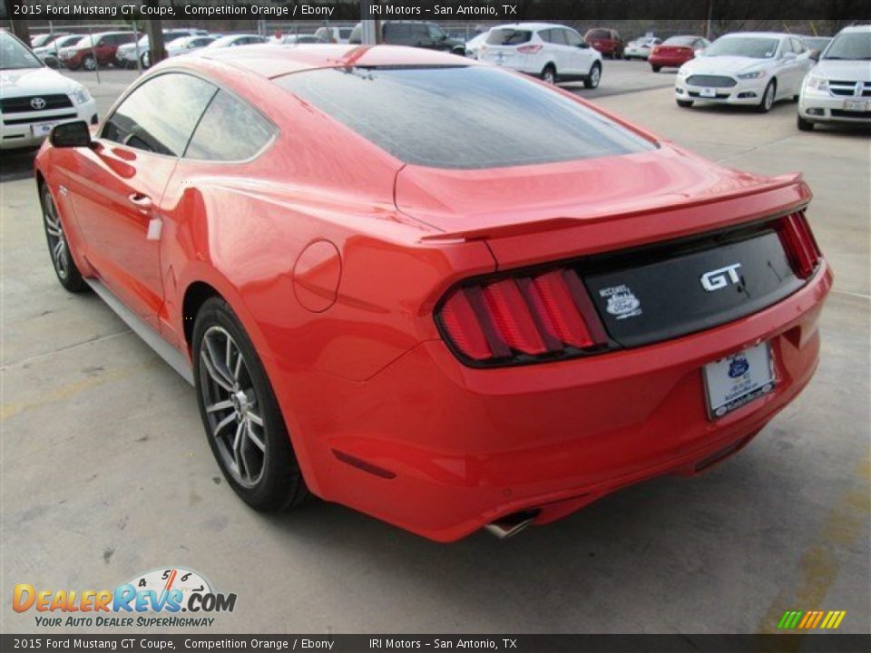 2015 Ford Mustang GT Coupe Competition Orange / Ebony Photo #9