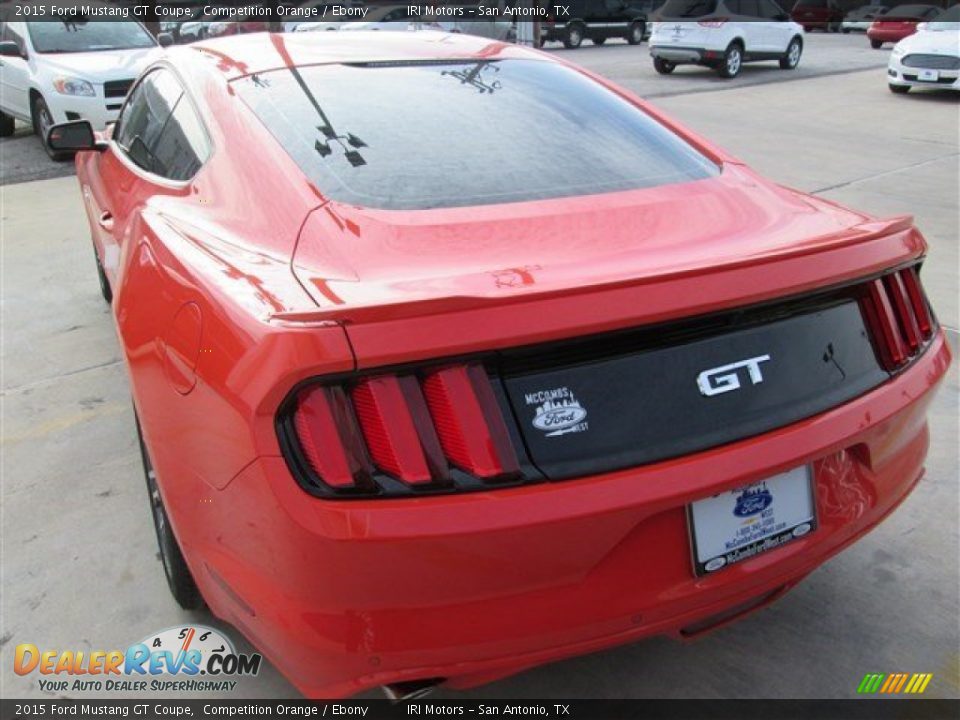 2015 Ford Mustang GT Coupe Competition Orange / Ebony Photo #10