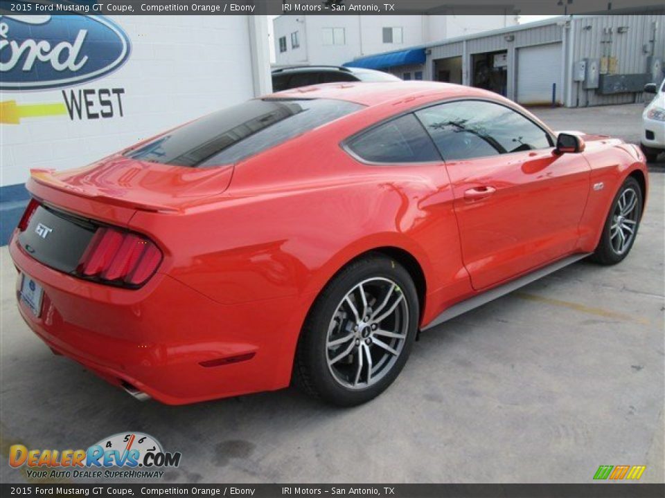 2015 Ford Mustang GT Coupe Competition Orange / Ebony Photo #12