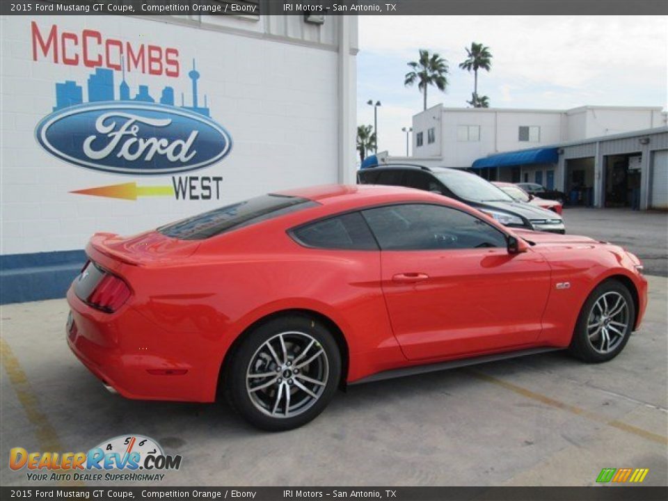 2015 Ford Mustang GT Coupe Competition Orange / Ebony Photo #13