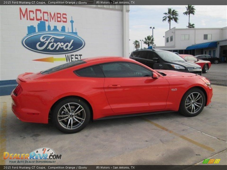 2015 Ford Mustang GT Coupe Competition Orange / Ebony Photo #14