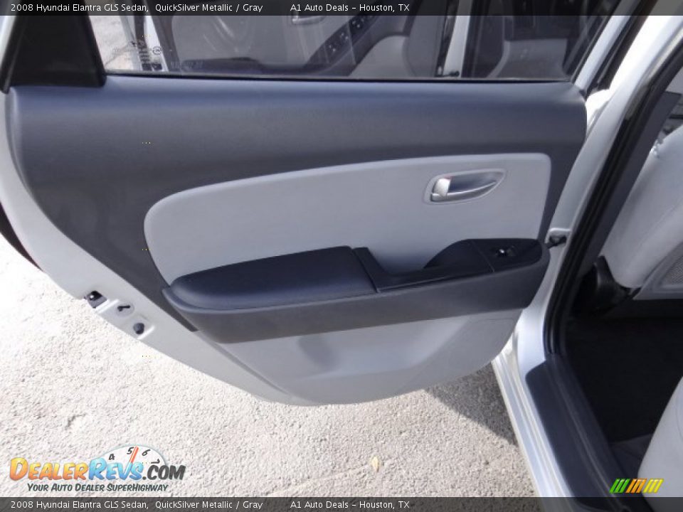 2008 Hyundai Elantra GLS Sedan QuickSilver Metallic / Gray Photo #17