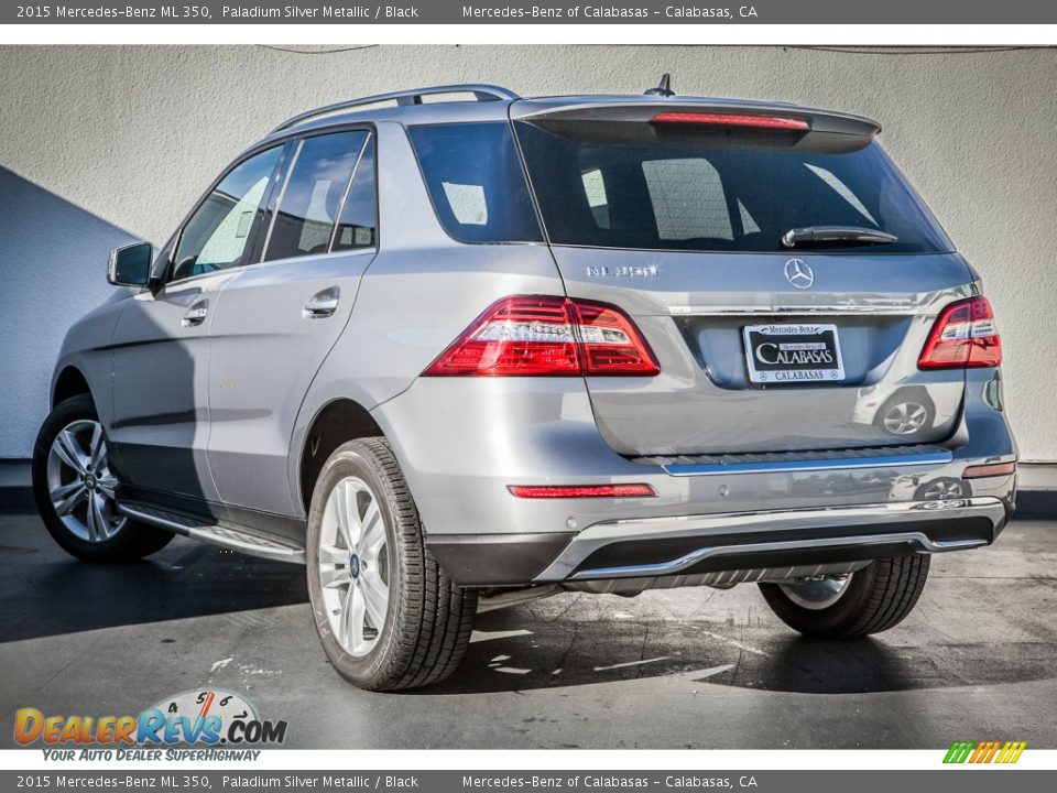 2015 Mercedes-Benz ML 350 Paladium Silver Metallic / Black Photo #3